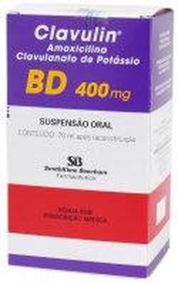 clavulin bd suspensão 400mg 5ml posologia